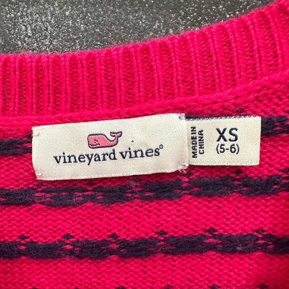 Vineyard Vines Whale Fair Isle Sweater, VGUC, Sz XS (5-6) (5A) - Picture 2 of 5